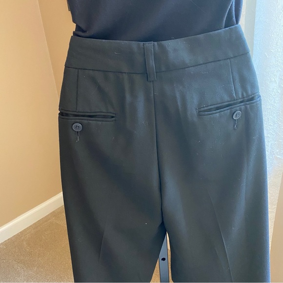 Express editor black wide leg dress pants.  Size 8R - Picture 6 of 6
